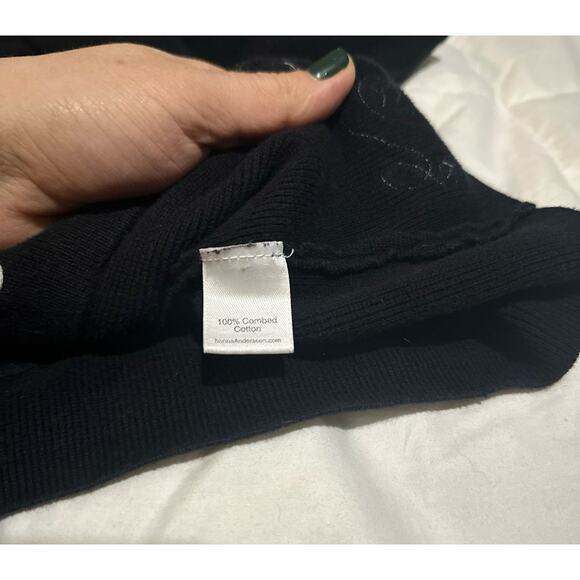 Hanna Andersson Black Knit Dress, VGUC, Sz 80cm (2T) (2A) - Picture 3 of 5